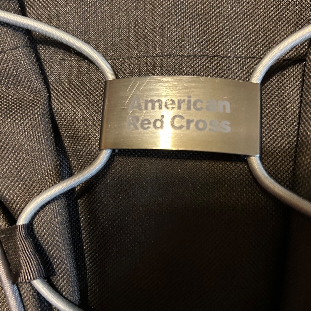 Gemline Black American Red Cross Backpack View 3